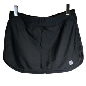 Skirt Sports Cover-Up Skirt Womens Large Black Pull-On Swim Triathlete Race